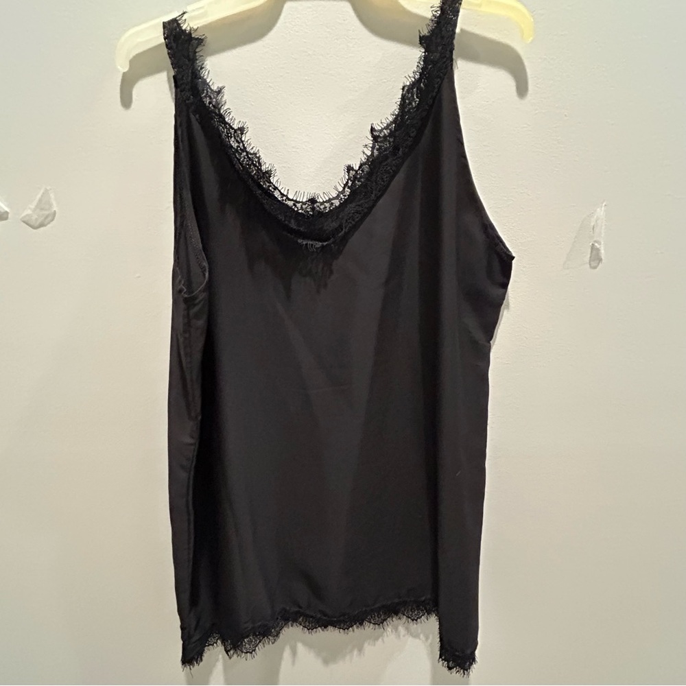 Women’s Black Lace Trim Camisole XL